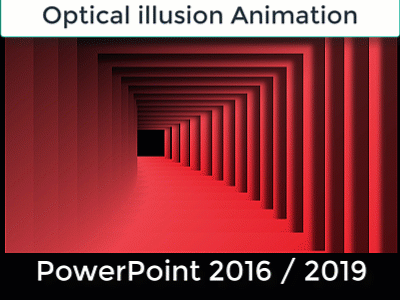 Optical illusion Animated Background in PowerPoint 2016 / 2019