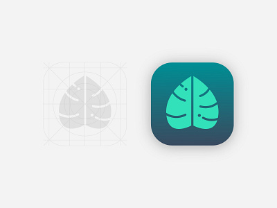 Monstera App Icon branding event branding graphicdesign logo logodesign perth designer ui