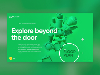 Explore Beyond The Door 360 3d animation brand clean colourful corporate develop homepage ui ux webdesign website
