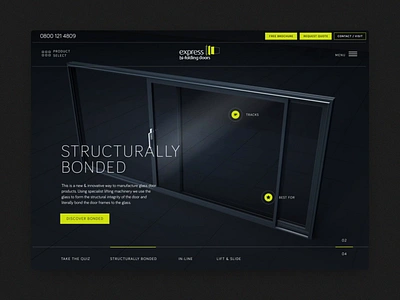 Express Doors Product Learner Experience animation clean corporate design homepage interaction scroll ui webdesign website