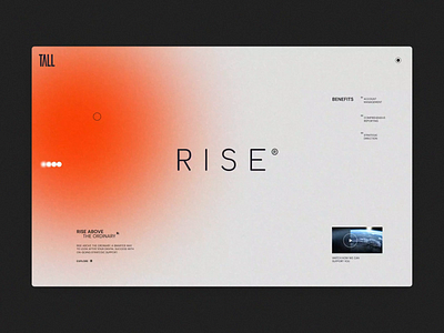 Rise by Tall animation corporate homepage motion graphics ui ux webdesign website