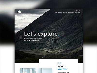 Let's explore clean colourful corporate design develop homepage multiply photography ui ux webdesign website