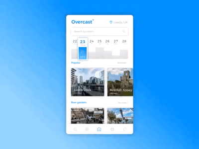 Overcast App - Trips based on the weather