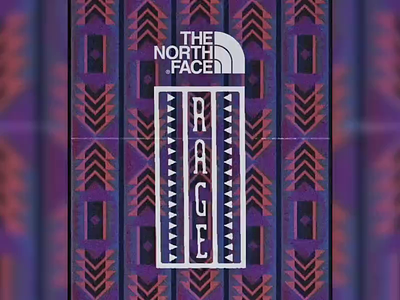 The North Face Rage Collection 80s style animation aztec digital snowboard social media the north face ui ux