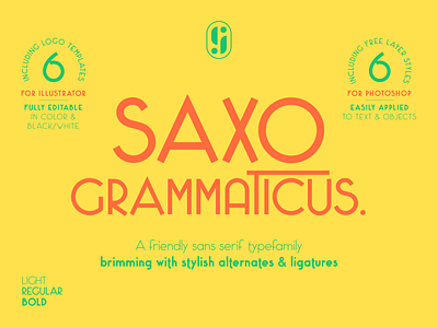 Saxo Grammaticus Sans Serif Font + Extras