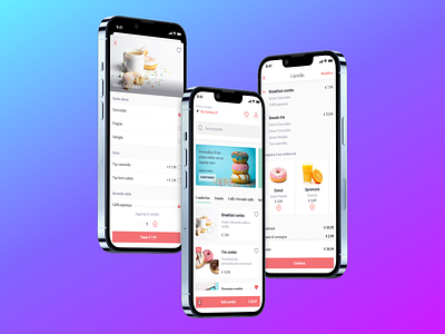 Donut delivery concept delivery donuts food ios ui ux