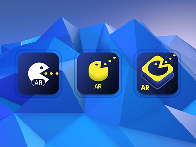 Pac-Man AR Icon ar augmented reality concept design game icon ios ui