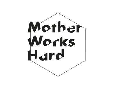 Logo for Mother Works Hard creative agency and online community brand design geometric shape graphic design logo design typography design