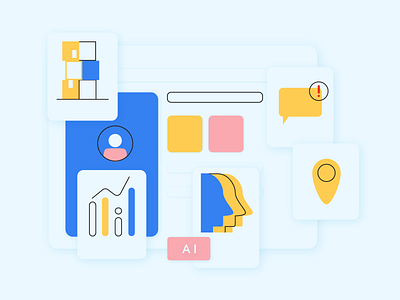 Dashboard app branding design flat icon illustration ui ux visual web