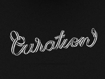 Curation Ribbontype ribbon type typography