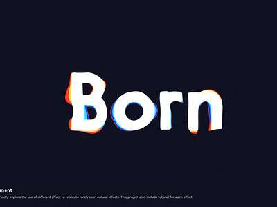 Color Glitch kinetic motion typo typography