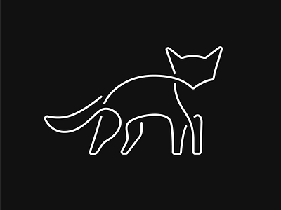 Fox Mark logo mark oneline