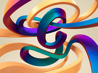 Letter G 3d brushtype c4d design identity illustration type typo typography visual