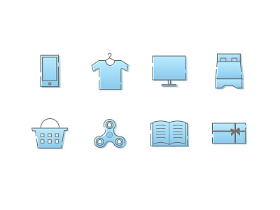 Ecommerce Icons books categories ecommerce icons electronics fashion furniture gift card grocery icon set icons toys