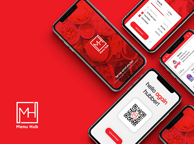 Menu Hub app design delivery app restaurant restaurant app