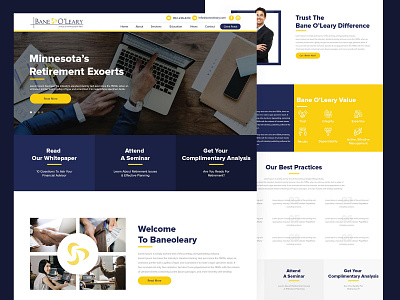 Baneoleary website website ui design websitedesign