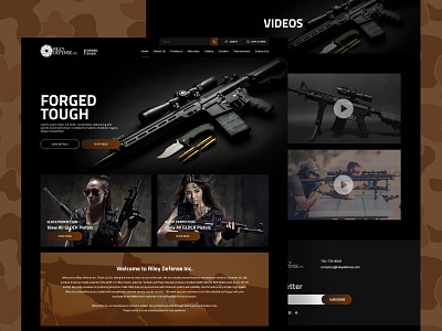 Riley Defense Landing Page Design defencewebsite design landing page design website websitedesign