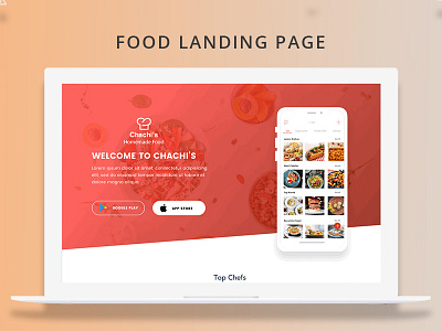 Food cart cuisine faish food home landing menu page restaurant template