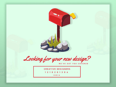 Looking for new design creative design find a way lost