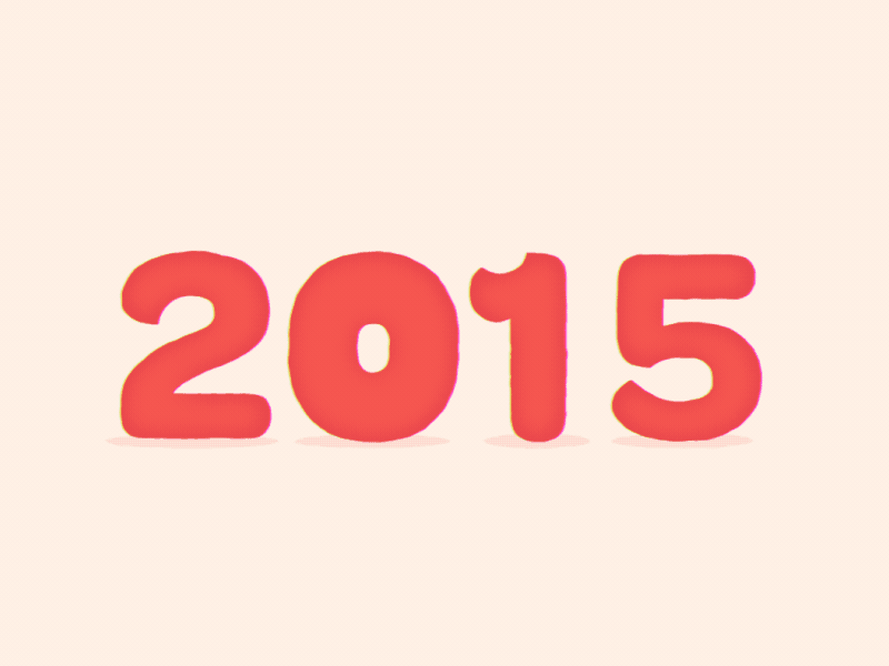 Happy New Year! 2015 2016 animation fireworks gif illustration loop newyear vector