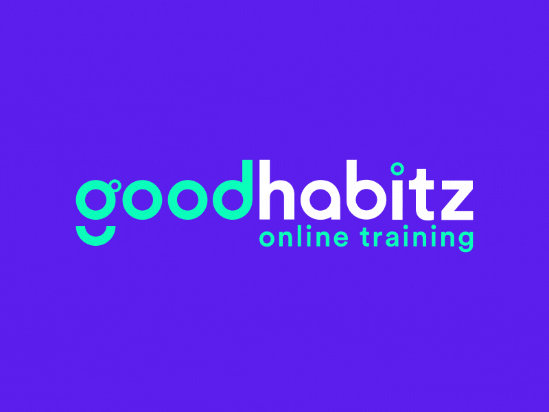 Goodhabitz - Logo Animation animated animated logo animation branding explainer gif logo logo animation logotype motion graphics typography