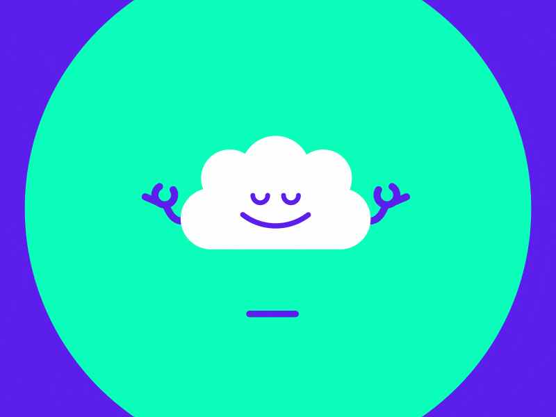 Mindfulness animation character cloud cloudlet explainer gif mindfulness peace relax relaxed zen