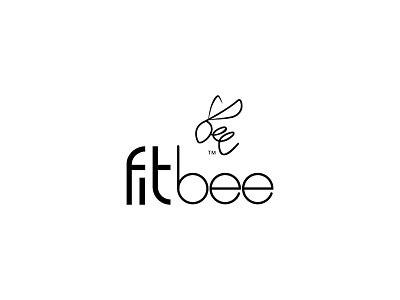fitbee modern and clean logo cmyk color creative design icon logo natural print ready simple unique