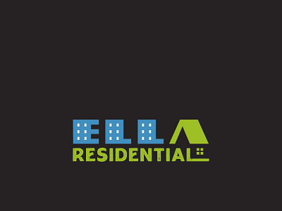 ELLA Residential 01 color creative design icon illustration logo natural print ready simple unique