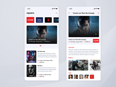 OTT design mobile ui ott venom