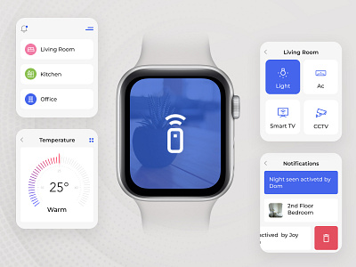 Smart Home - Apple Watch App app apple watch appliances graphic design home watch smart home smart watch