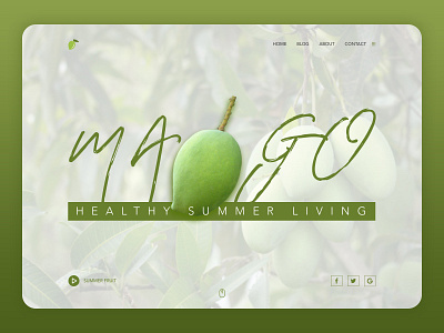 Fruit Mango Light Dashboard bootstrap branding graphic design mango sketch summer web