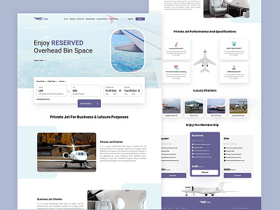 Airline App app booking figma jet template ui ux website