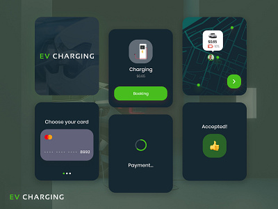 Smart Watch App for Finding Electric Car Charging Stations app booking car charger charging design electric ev figma parking payment route smartwatch station tesla ui ux vehicle