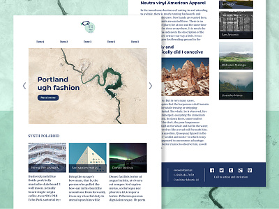 Pesci fuor d´acqua - Scientific information blog gallery logo design screen design web webdesign