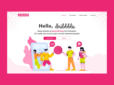 Hello, Dribbble! app design ui ux web