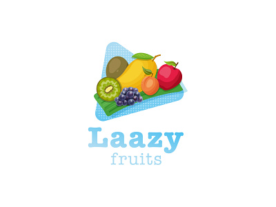 Lazzy Fruits design icon illustration logo vector