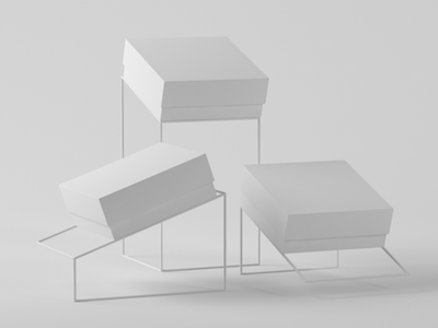 Boxes on splines 3d cgi cinema4d design graphic objectdesign octane product sculpture
