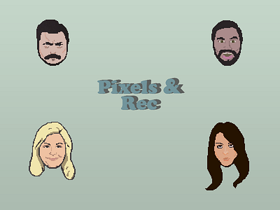 Pixels & Recreation pixel art tv show