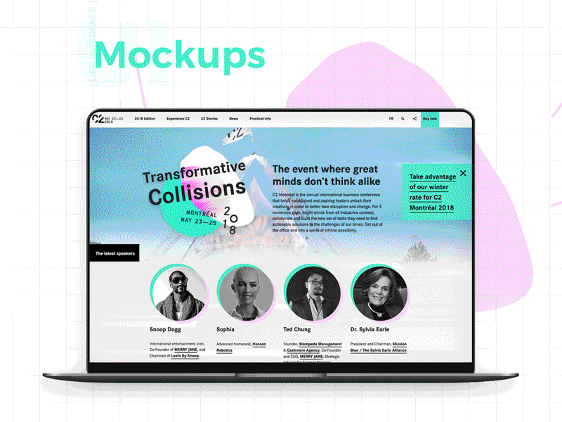 Download C2 Montreal Web Design Mockup By Ellie Stringer On Dribbble