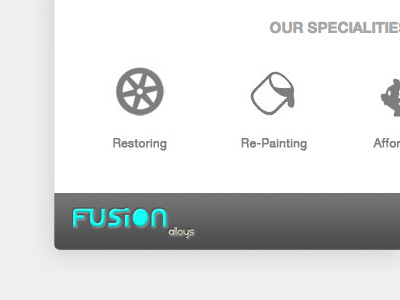 'Introducing Fusion" HTML Email alloys charcoal email footer html icons marketing