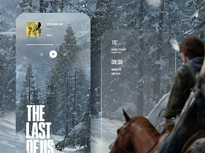 Concept mobile screen "Last of us" design ui