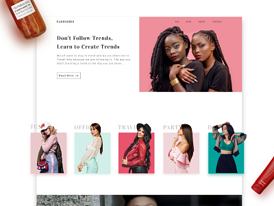 Fashion Blog Website Design