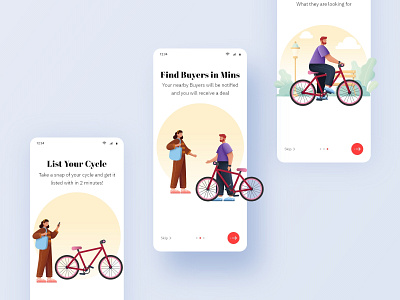 Onboarding - Cycle App UI Design