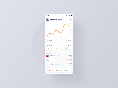 Stock Market App - Home page