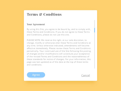 Terms and Conditions - #dailyui - 089 accept agreement app daily challange daily ui dailyui design digital graphic design graphics illustration india mumbai terms and conditions typography ui ui ux uiux