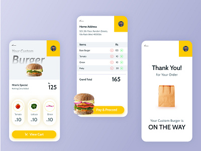 Food App - Interaction Design