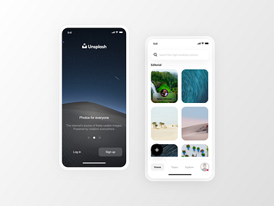 Unsplash homepage redesign