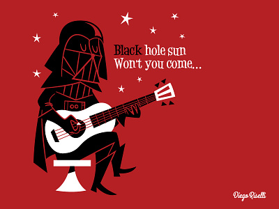 Darth Vader cartoonmodern chriscornell darthvader soundgarden starwars upa upacartoon vector