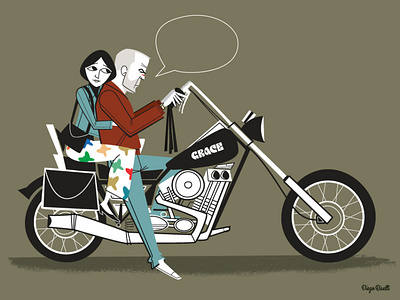 Butch and Fabienne adobe creative cloud adobe illustrator cc bruce willis cartoon chopper diego riselli fabienne maria de medeiros midcenturymodern movie pulpfiction quentin tarantino retro vector vectorillustration wacom cintiq zed zedsdead