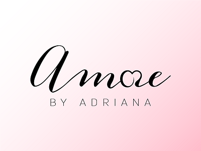 Amore branding design lettering logo love mark modern simple typography